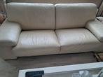2 canapés 3 places en cuir blanc., Maison & Meubles, Canapés | Salons, Enlèvement, Utilisé, Cuir