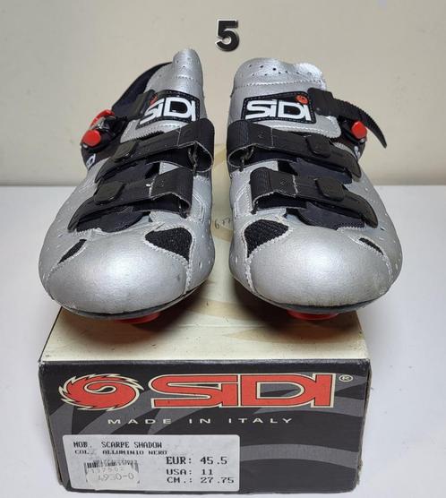 SIDI racefietsschoenen Shadow Alluminio/Nero 45.5, Fietsen en Brommers, Fietsaccessoires | Fietskleding, Zo goed als nieuw, Schoenen