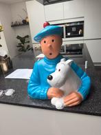 Belle statue de Tintin avec Bobby, Enlèvement, Comme neuf, Fantasy