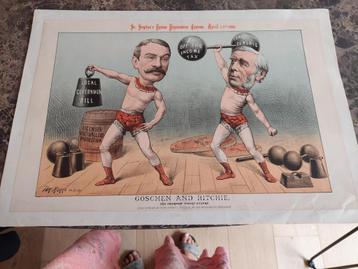 cartoon presentation, 14 april 1888, Tom Merry beschikbaar voor biedingen