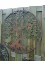 arbre de vie un cercle décoration murale en f-forgé couleur., Enlèvement ou Envoi, Neuf