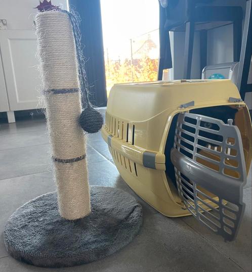 Kittenbench + krabpaal, Dieren en Toebehoren, Katten-accessoires, Gebruikt, Ophalen