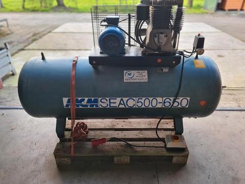 compressor met 500 liter tank, Bricolage & Construction, Compresseurs, Utilisé, 6 à 10 bars, 400 à 800 litres/min, Enlèvement