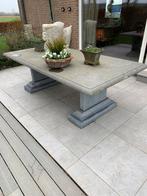 Tafel in blauwe steen 240x120x76cm, Tuin en Terras, Ophalen, Gebruikt