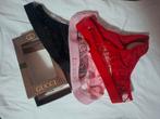 Gucci setje 3 strings met kant, nieuw in doosje, Ophalen of Verzenden, Rood, String