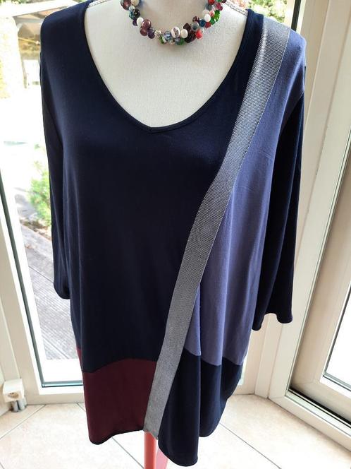 Knap T-shirt/trui  ULLA POPKEN - 46/48, Kleding | Dames, Grote Maten, Zo goed als nieuw, Trui of Vest, Blauw, Ophalen of Verzenden