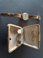 Chrono Eterna or massif de 1953 en valjoux 22, Handtassen en Accessoires, Horloges | Heren, Ophalen of Verzenden, Gebruikt, Goud