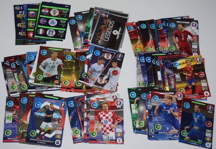 Panini Euro 2016  Lot van 279 kaartjes / Allen verschillende, Verzamelen, Sportartikelen en Voetbal, Zo goed als nieuw, Poster, Plaatje of Sticker