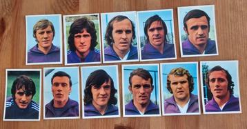 Vanderhout 1973-1974 11 Kaarten Anderlecht zeldzaam! beschikbaar voor biedingen