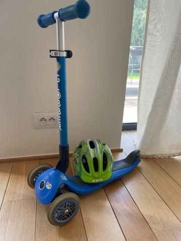 Globber kinderstep met helm KED, Enlèvement, Utilisé, Step simple, Globber