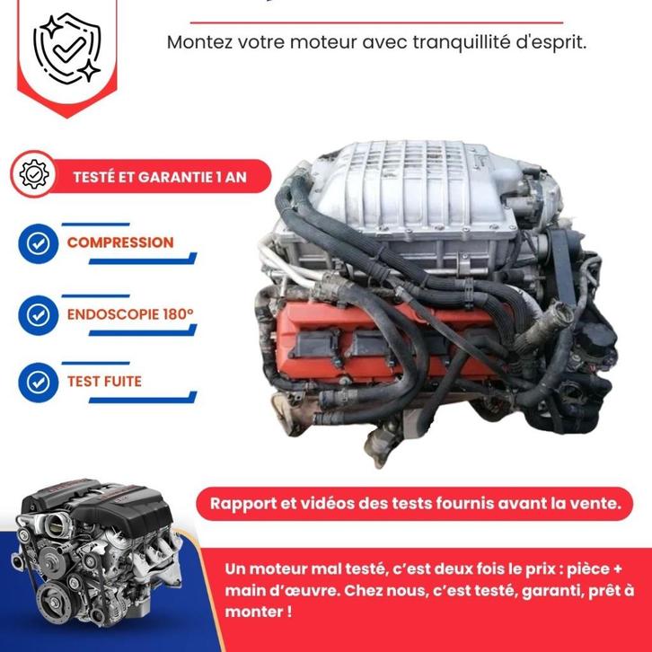 Moteur complet dodge ram 1500 trx / jeep grand, Autos : Pièces & Accessoires, Moteurs & Accessoires, Jeep, Neuf, Enlèvement ou Envoi