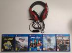 Lot de 5 jeux PS4 avec casque gratuit, Enlèvement ou Envoi, Comme neuf