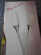 COUPES CHAMPAGNE DUO TETE A TETE, Ophalen, Nieuw, Glas, Glas of Glazen