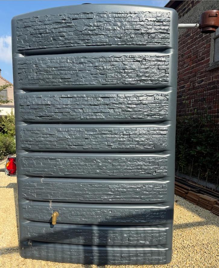 Regenton Diepte slechts : 28 cm !, Tuin en Terras, Regentonnen, Nieuw, Kunststof, 150 liter of meer, Met kraantje, Ophalen