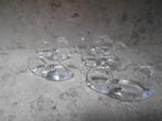 5 glazen zwanen , servethouders, beeldjes, Antiek en Kunst, Antiek | Glaswerk en Kristal, Ophalen of Verzenden