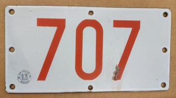 Ancienne plaque d'immatriculation Belge à 3 chiffres, Enlèvement ou Envoi, Utilisé