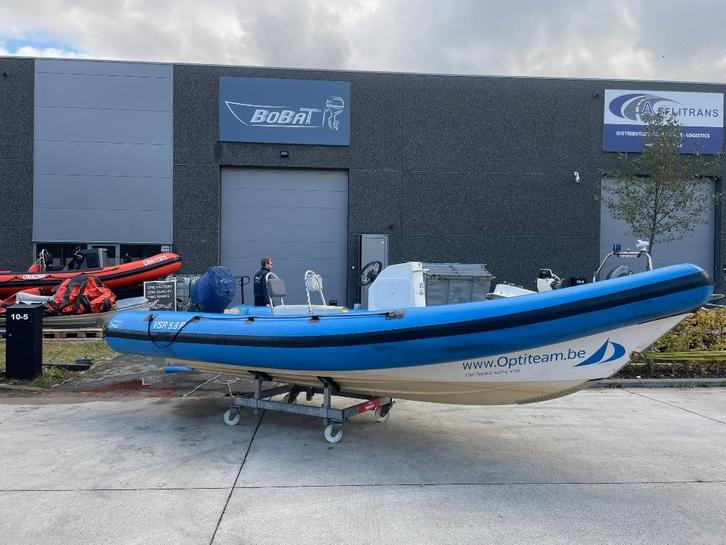 VSR 5.8 coach boot Yamaha 60pk, Watersport en Boten, Rubberboten, Gebruikt, Yamaha, Overige materialen, Minder dan 70 pk, Benzine