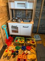Speelkeuken met veel accessoires, Kinderen en Baby's, Speelgoed | Buiten | Speelhuisjes, Ophalen, Gebruikt, Hout