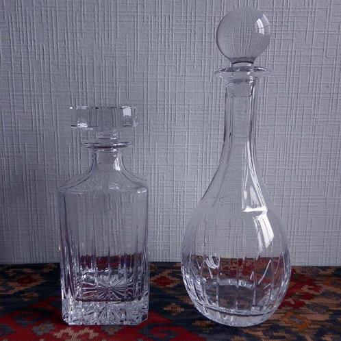 Kristallen Karaffen: €.10,00 p/st., Verzamelen, Porselein, Kristal en Bestek, Zo goed als nieuw, Kristal, Ophalen