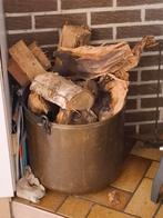 Antieke koperen houtbak / Aker - Decoratieve koperen pot, Antiek en Kunst, Ophalen, Koper