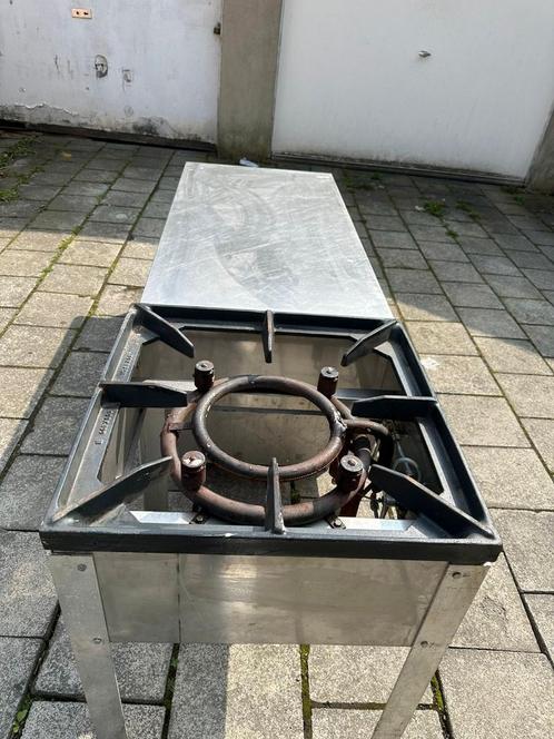 Table inox + Fourneau, Zakelijke goederen, Horeca | Keukenapparatuur, Inox Meubilair, Gebruikt, Ophalen of Verzenden