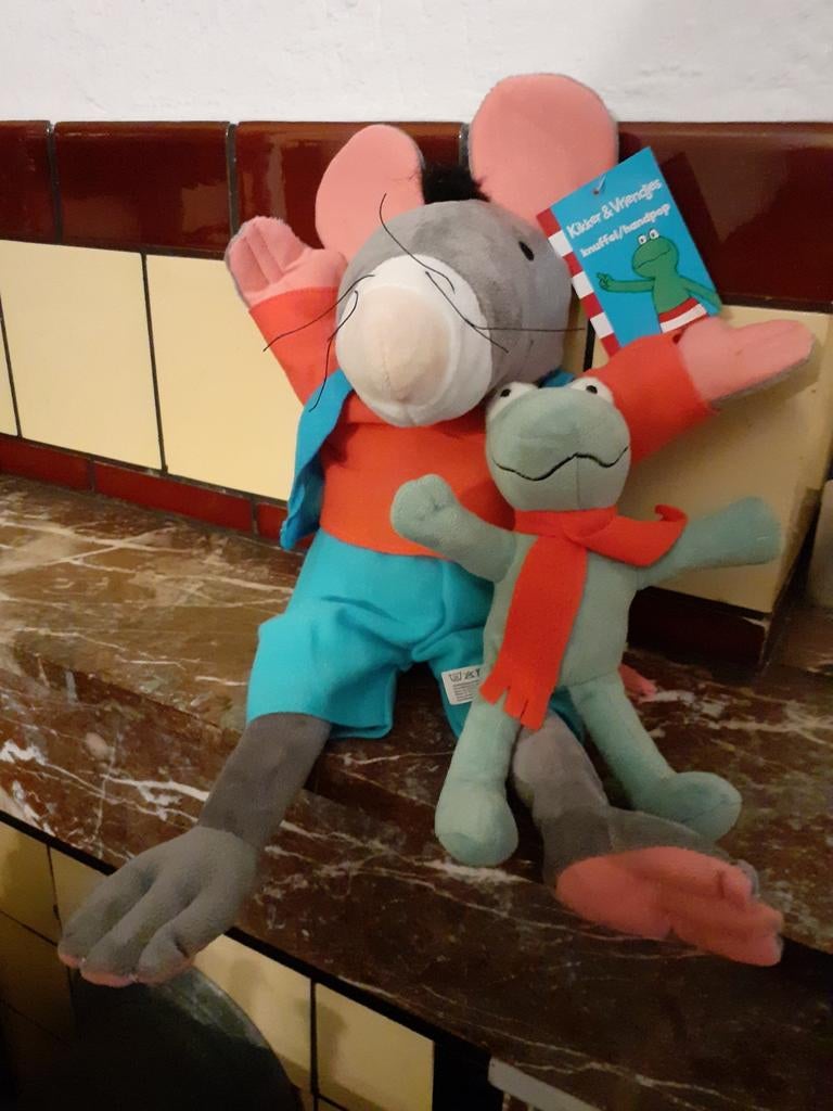 Max Velthuijs handpop en kikker pop, Collections, Poupées, Poupée, Enlèvement ou Envoi