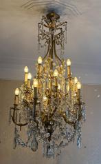 Verguld bronzen Kroonluchter (Napoleon III ) 15 lichtpunten, Ophalen