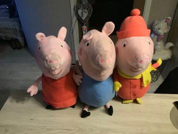 Peppa Pig verschillende pluche characters (46-50 cm) beschikbaar voor biedingen