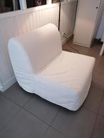 slaapbank/fauteuil 1 persoons (ikea), Ophalen, Zo goed als nieuw, Eenpersoons, Crème