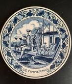 Delfts Blauw handbeschilderd sierbordje – 24 cm – met ophang, Ophalen