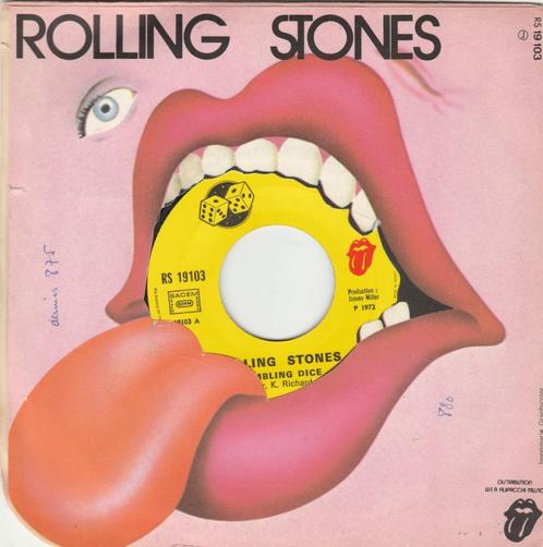 45T: Rolling Stones: Tumbling Dice   Rock, Cd's en Dvd's, Vinyl Singles, Gebruikt, Single, Rock en Metal, 7 inch, Ophalen of Verzenden