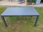 Terras tafel uit aluminium met glazen blad, Tuin en Terras, Ophalen, Gebruikt, Rechthoekig, Aluminium