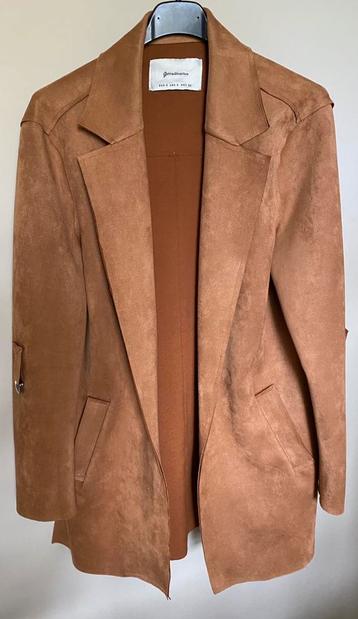 Jas halflang camel Stradivarius  maat S 36, Enlèvement ou Envoi, Neuf, Taille 36 (S)