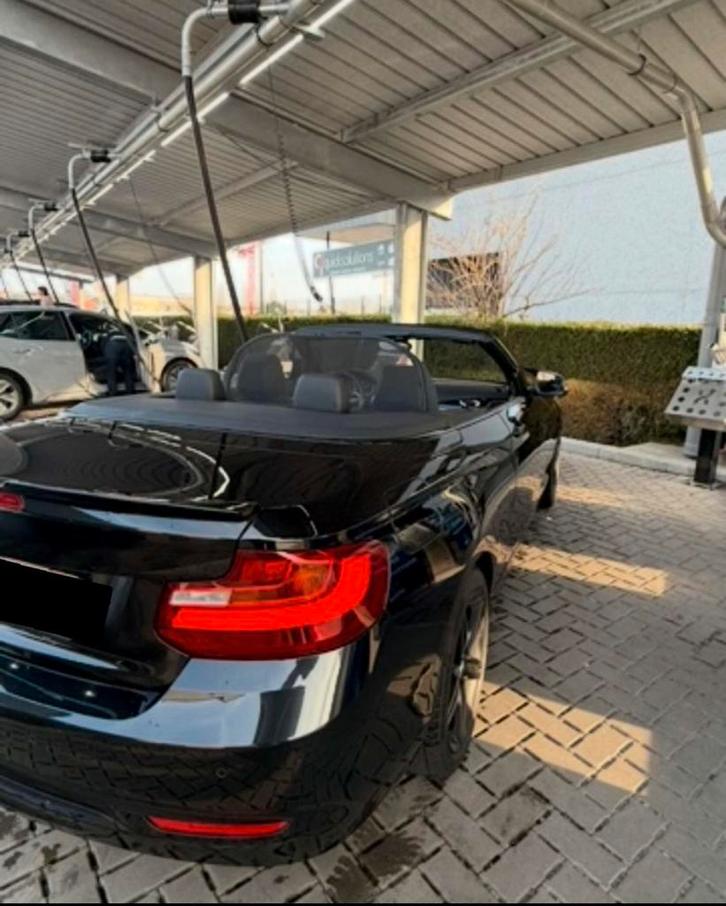 Bmw 220i 2017, Auto's, BMW, Particulier, 2 Reeks, Benzine, Euro 6, Cabriolet, 2 deurs, Automaat, Zwart, Zwart, Ophalen