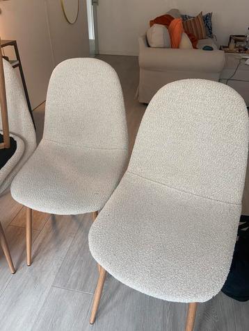 6 chaises en tissu Boucle, Comme neuf, Enlèvement, Cinq, Six Chaises ou plus, Bouclé