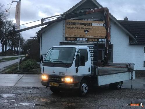 Mitsubishi Canter FB35 3.0 295 City Cab Open Laadbak Kraan, Auto's, Bestelwagens en Lichte vracht, Bedrijf, Trekhaak, Mitsubishi