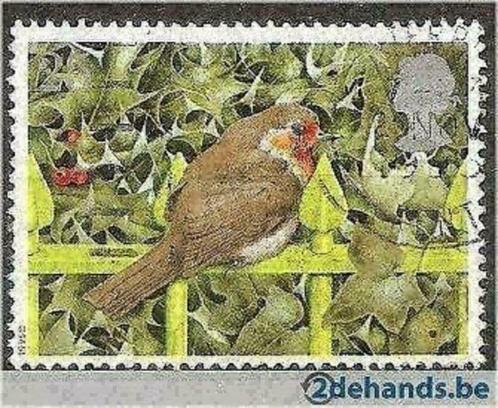 Groot-Brittannie 1995 - Yvert 1843 - Kerstmis met Roodb (ST), Timbres & Monnaies, Timbres | Europe | Royaume-Uni, Affranchi, Envoi