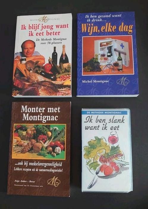 Michel Montignac : 3 boeken in nieuwstaat en 1 video vhs, Boeken, Wetenschap, Zo goed als nieuw, Ophalen of Verzenden