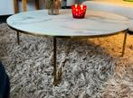 Salontafel marmerlook, Huis en Inrichting, Ophalen, Zo goed als nieuw, Rond, Minder dan 50 cm