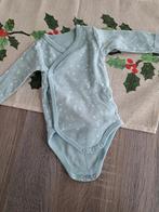 La Redoute turquoise body met lange mouwen 56, Kinderen en Baby's, Babykleding | Maat 56, Nacht- of Onderkleding, Ophalen of Verzenden