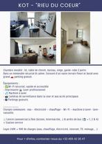 Chambre chez l'habitant à Quaregnon, Immo, Appartementen en Studio's te huur, Provincie Henegouwen