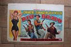 filmaffiche John Wayne Rio Bravo 1959 Dean Martin filmposter, Verzamelen, Rechthoekig Liggend, Ophalen of Verzenden, Zo goed als nieuw