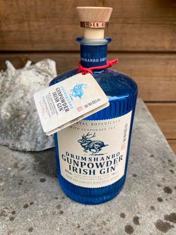 Lege fles gin drumshanbo gunpowder irish gin, Enlèvement, Utilisé