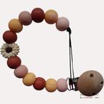 noekies speenkoord bloem beige bruin pasteloranje, Kinderen en Baby's, Verzenden, Nieuw, Overige typen