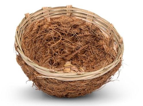 Rieten Nest Cocos Ø10 cm, Dieren en Toebehoren, Vogels | Toebehoren, Nieuw, Kooi-accessoires, Ophalen of Verzenden