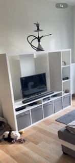 Meuble tv ikea blanc, Enlèvement ou Envoi, Comme neuf