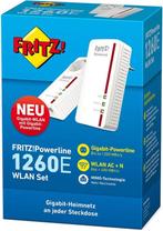 avm Fritz!PowerLine 1260E Set Gigabit a/b/g/n/ac gv78, Computers en Software, Accesspoints, Ophalen of Verzenden, Refurbished