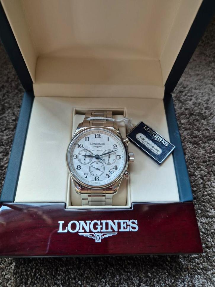 Longines Master Collection Chronograph 44mm, Handtassen en Accessoires, Horloges | Heren, Breitling, Ophalen