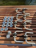 Inox deurklinken - 8 stuks, Doe-het-zelf en Bouw, Ophalen, Gebruikt, Inox, Klink of Kruk