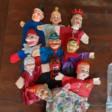 Retro handpoppen poppenkastpoppen (C ) beschikbaar voor biedingen